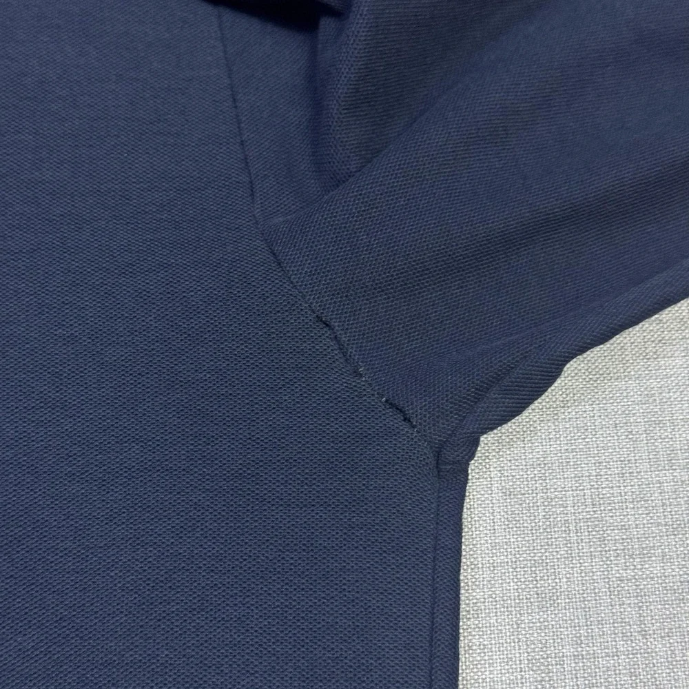 Lacoste Izod Vintage Polo Shirt Mens Large Blue Long Sleeve Cotton Collared